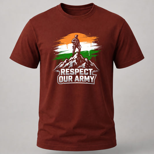 Respect Our Army Brick Red