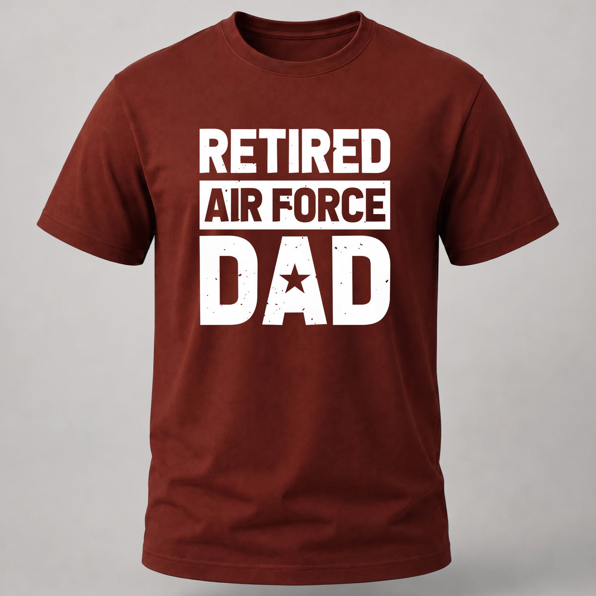 Retired Air Force Dad Brick Red