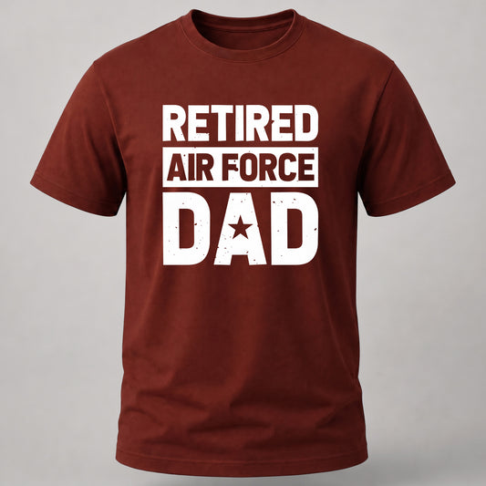 Retired Air Force Dad Brick Red