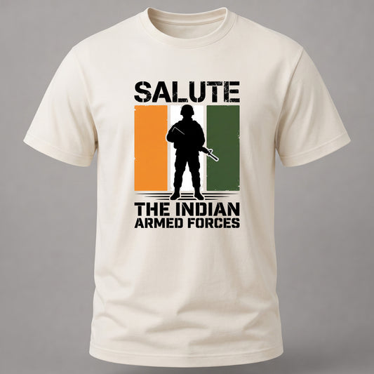 Salute Armed Forces Off White