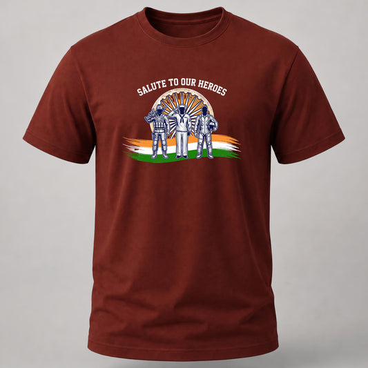 Saluting Our Heroes Brick Red