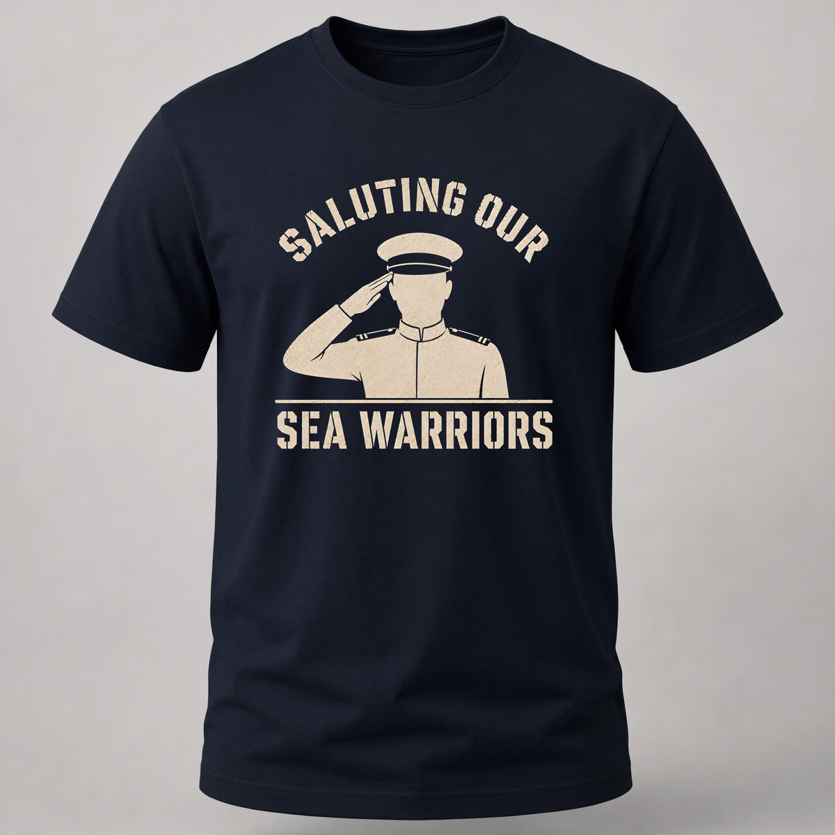 Saluting Our Sea Warriors Navy Blue