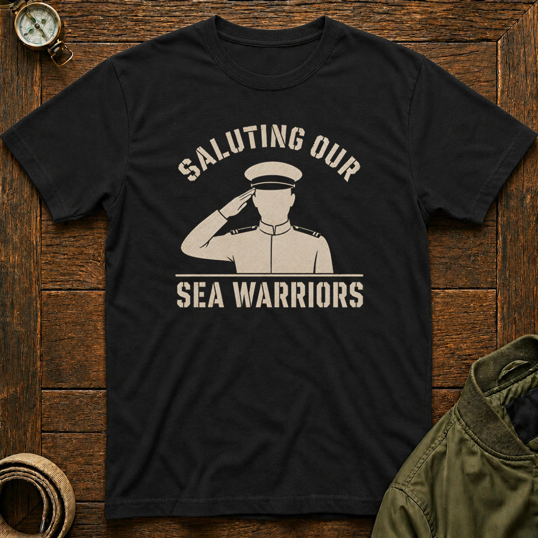 Saluting Our Sea Warriors Black
