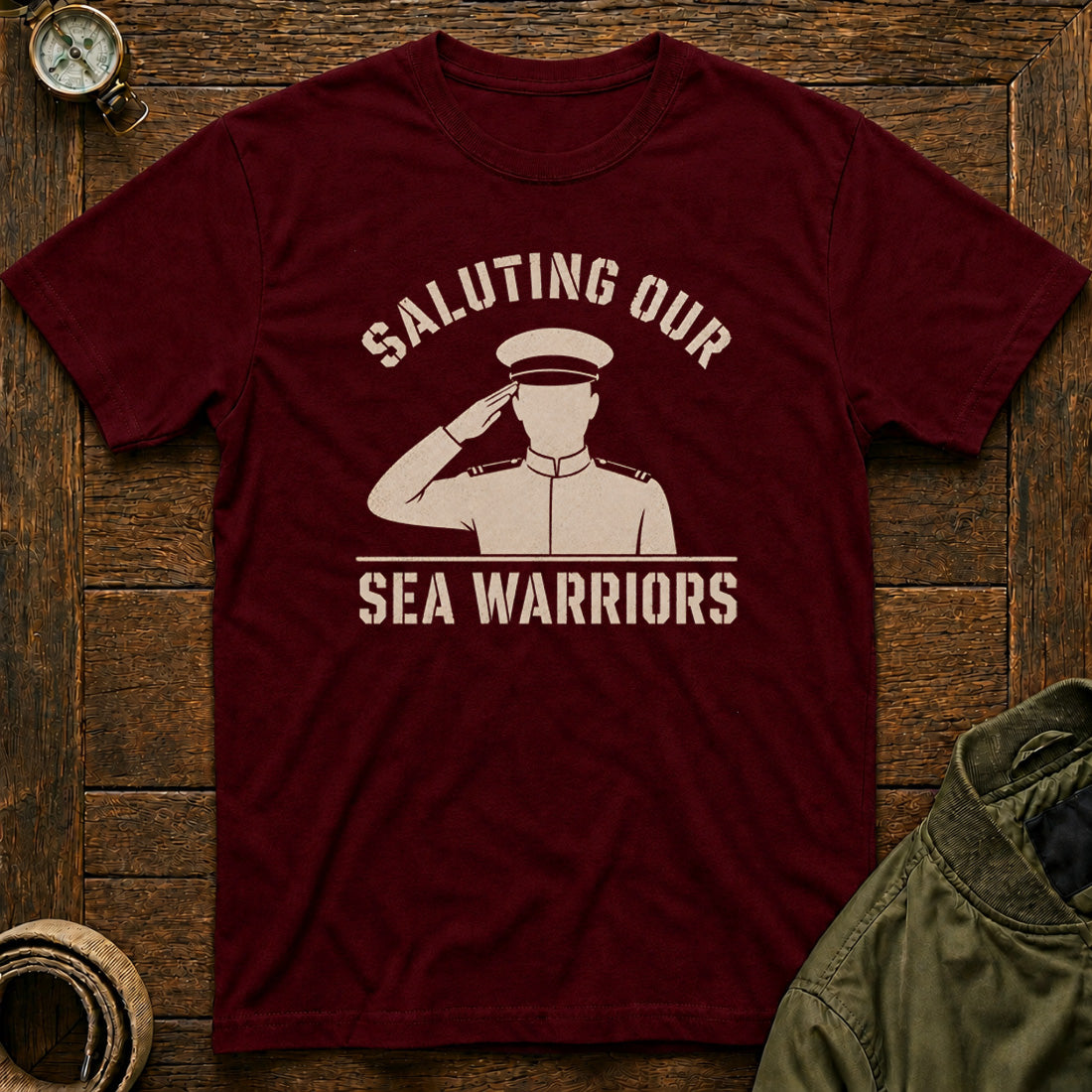 Saluting Our Sea Warriors Maroon