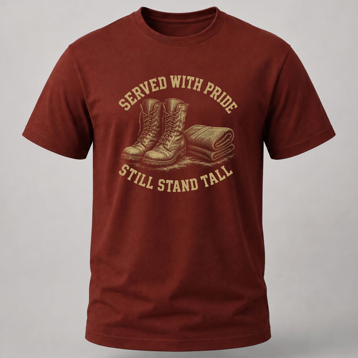 Served with Pride Brick Red