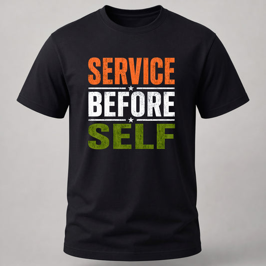 Service Before Self T-shirt Black