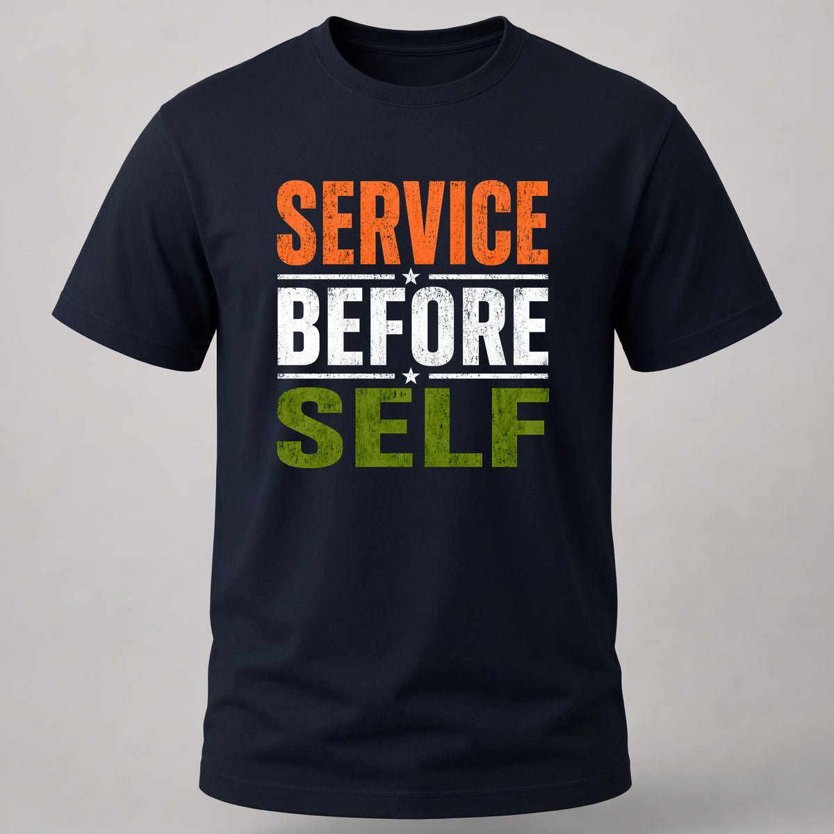 Service Before Self T-shirt Navy Blue