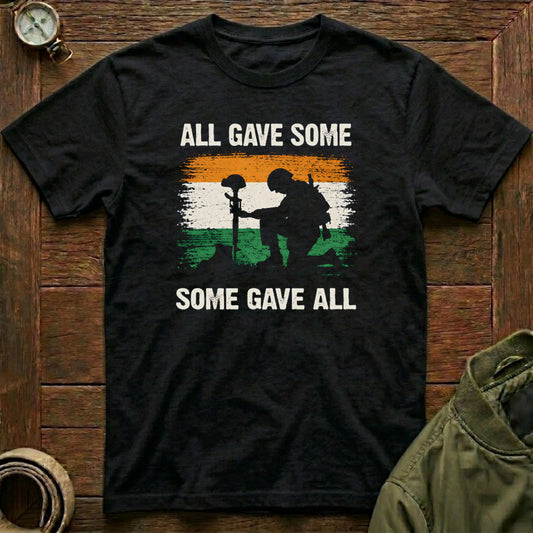 Some Gave All T-shirt Black Indian Army