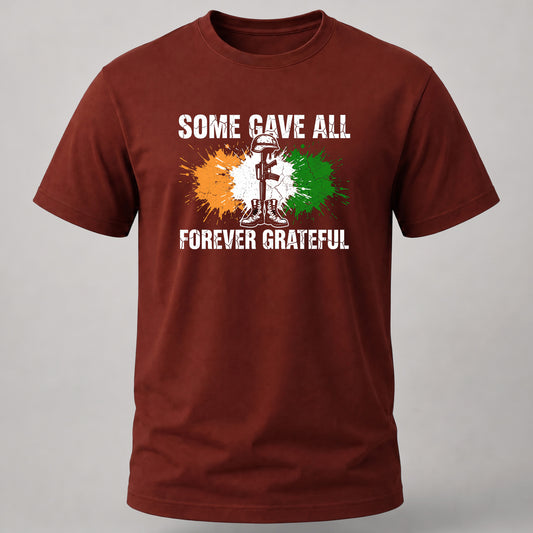 Some Gave All T-shirt Brick Red