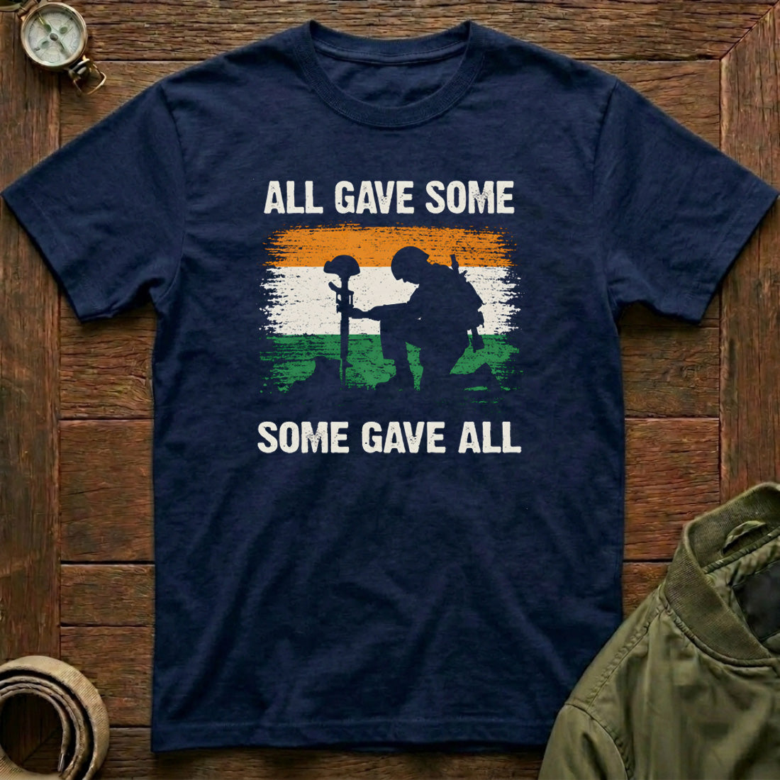 Some Gave All T-shirt Navy Blue Indian Army - view 3
