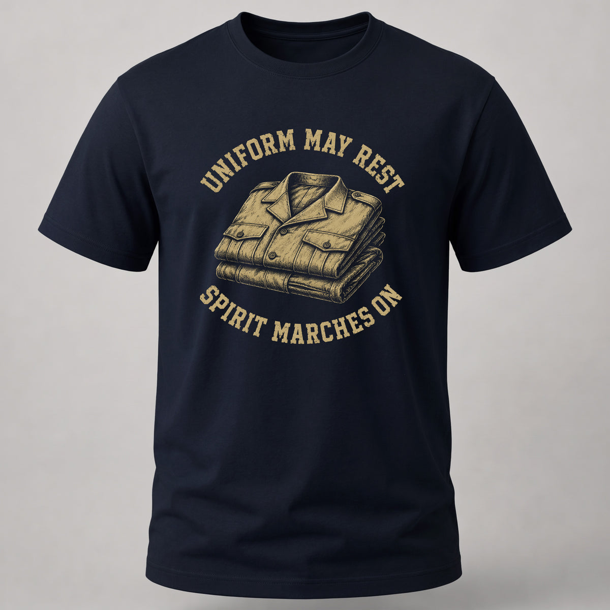 Spirit Marches On Navy Blue