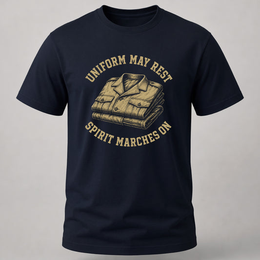 Spirit Marches On Navy Blue