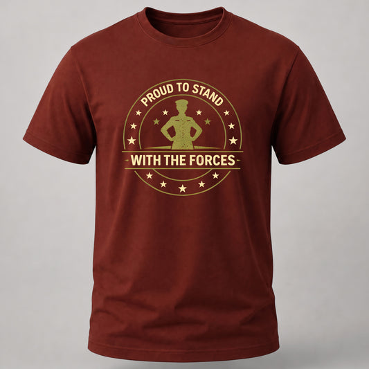 Stand With Forces Brick Red