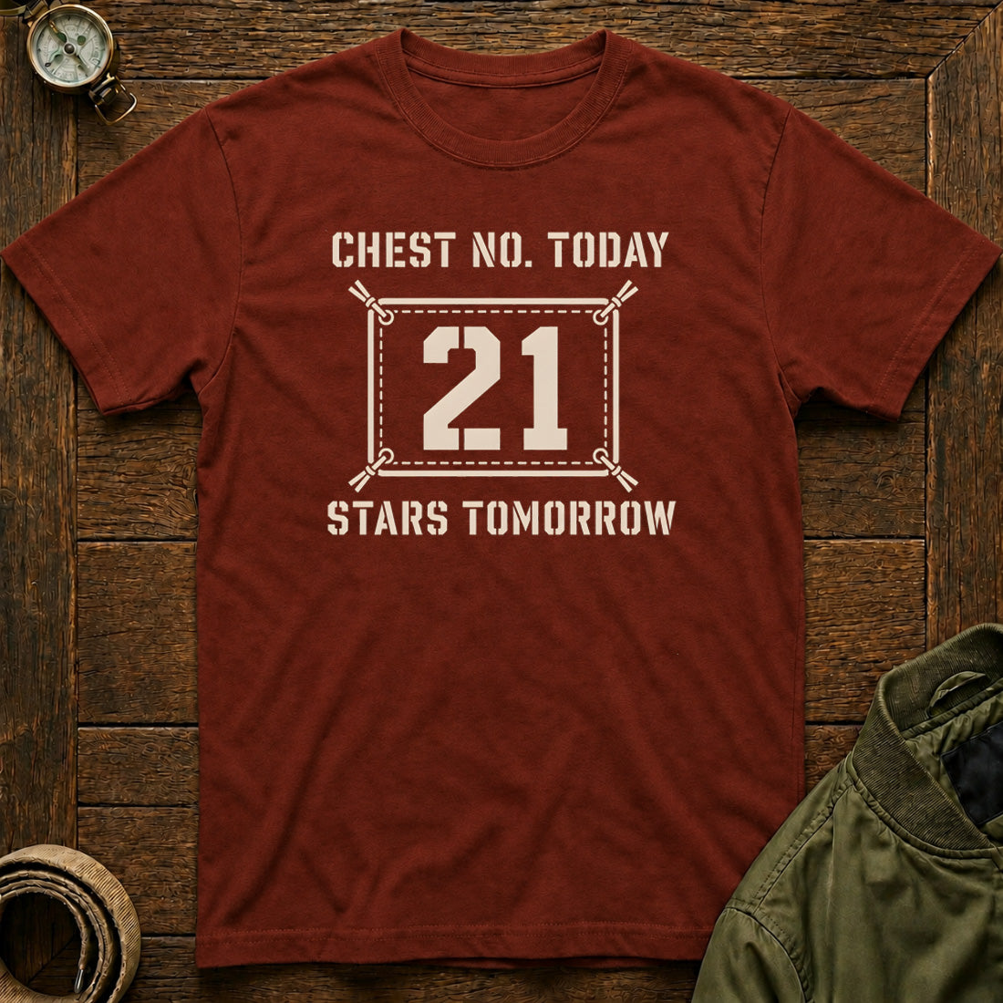 Stars Tomorrow Tee Brick Red