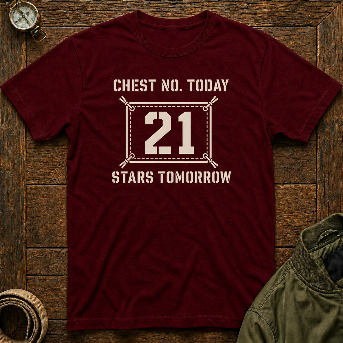 Stars Tomorrow Tee Maroon