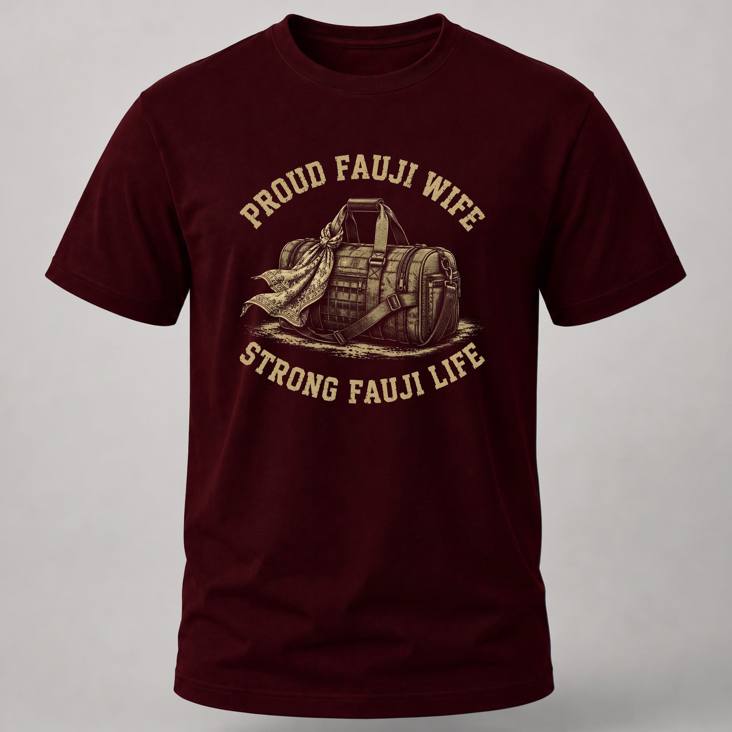 Strong Fauji Wife Maroon