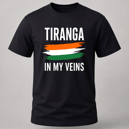 Tiranga in my Veins Black