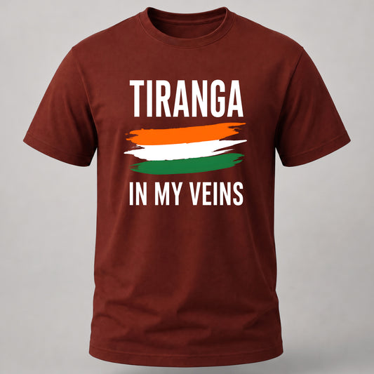 Tiranga in my Veins Brick Red