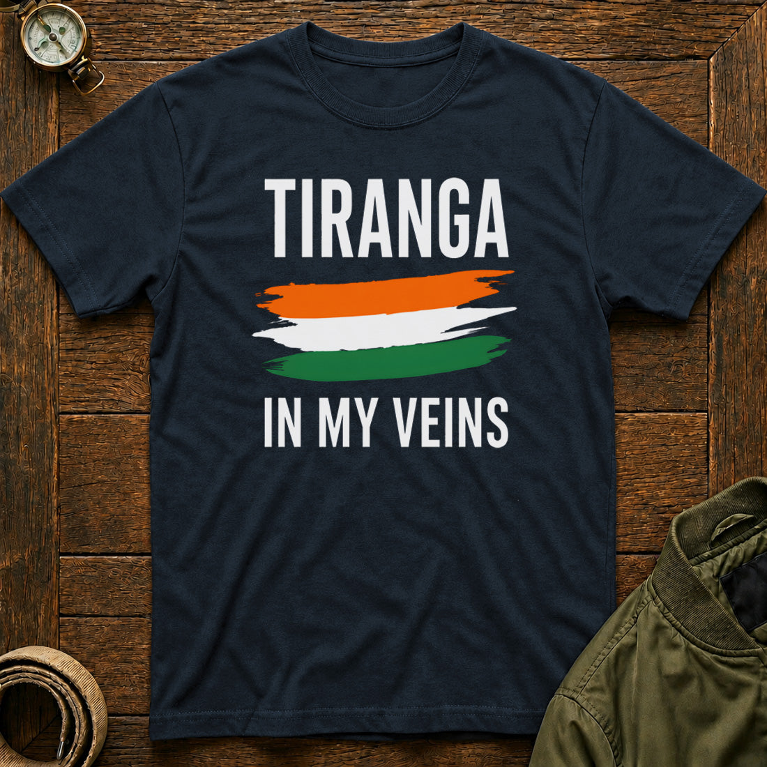 Tiranga in my Veins Navy Blue