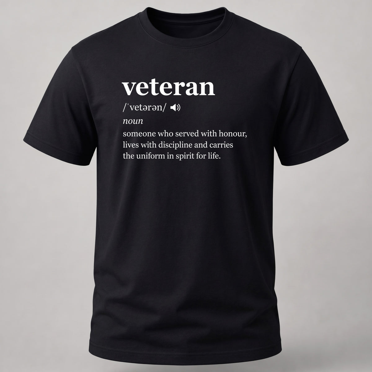 Veteran Dictionary T-shirt Black