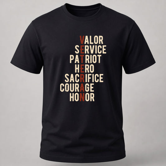 Veteran Letters Black