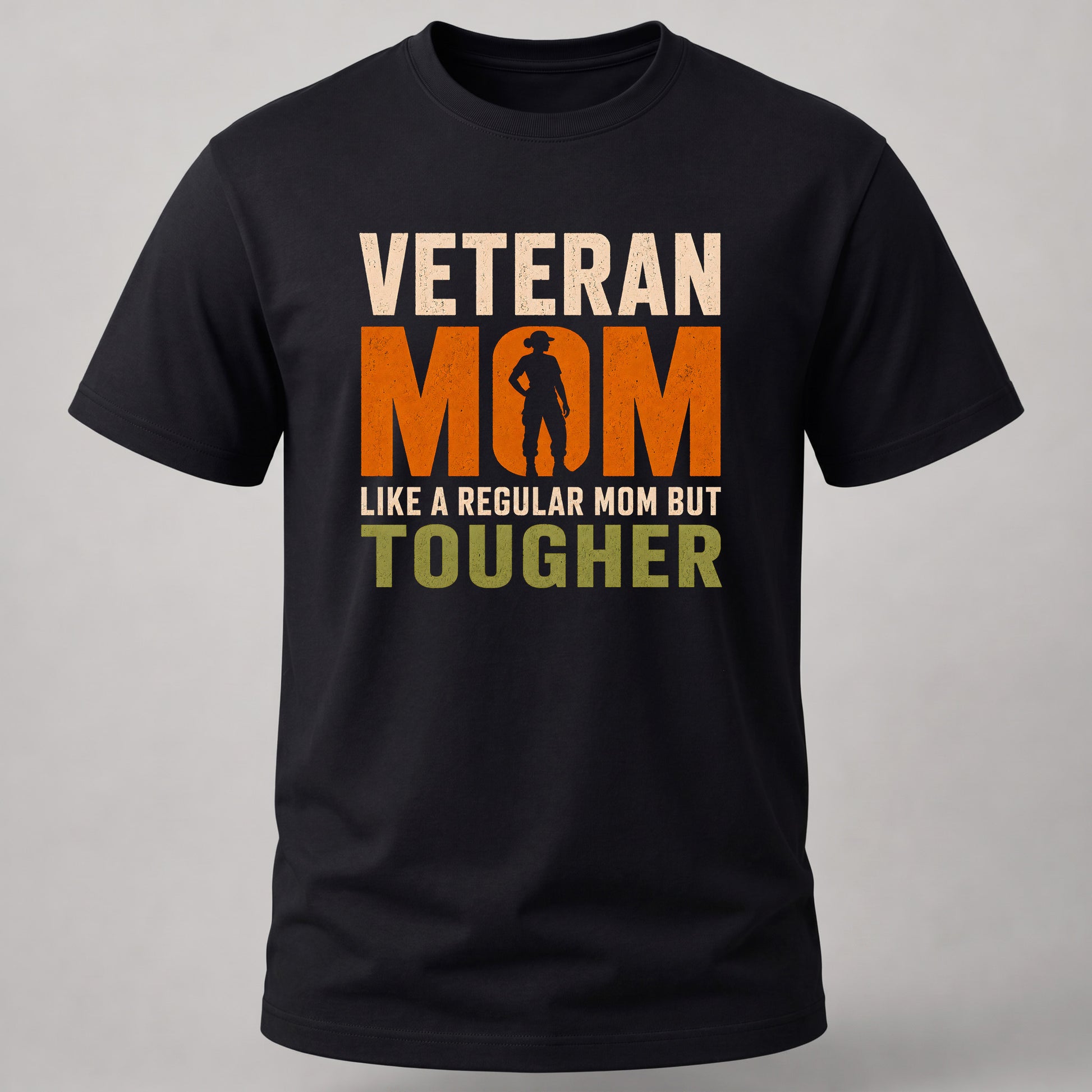 Veteran Mom T-shirt Black