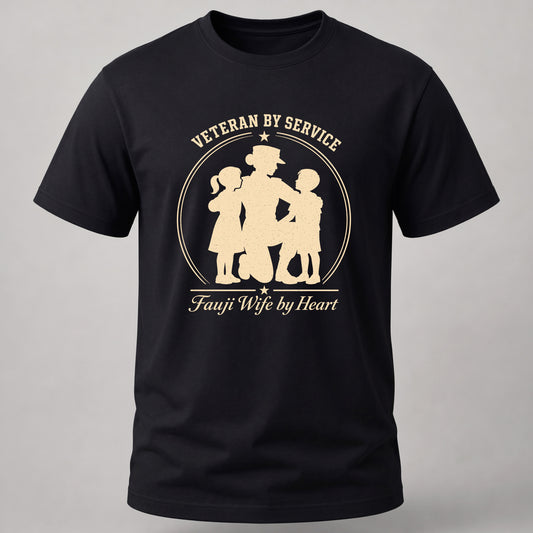 Veteran and Fauji Wife Black