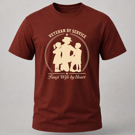 Veteran and Fauji Wife Brick Red