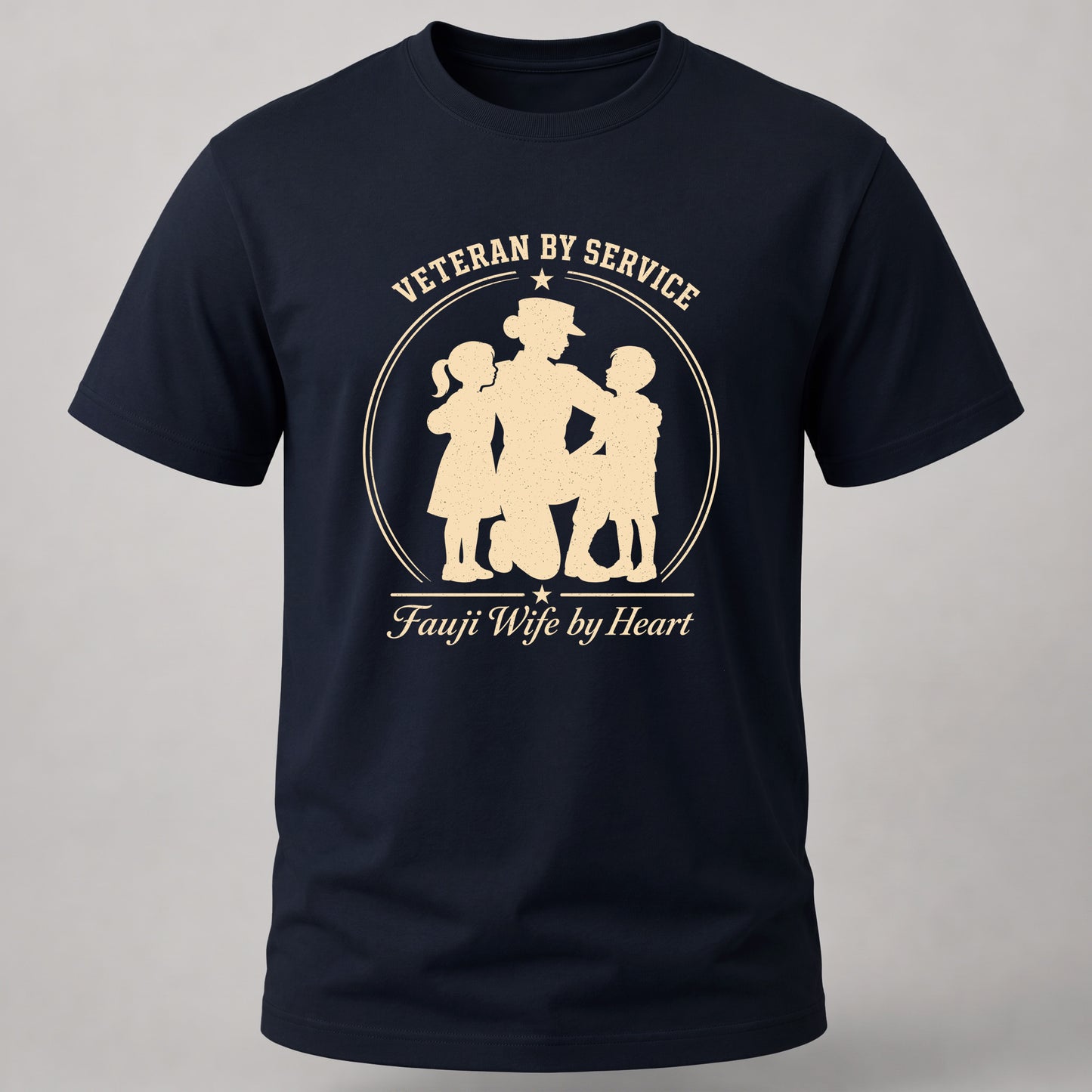 Veteran and Fauji Wife Navy Blue