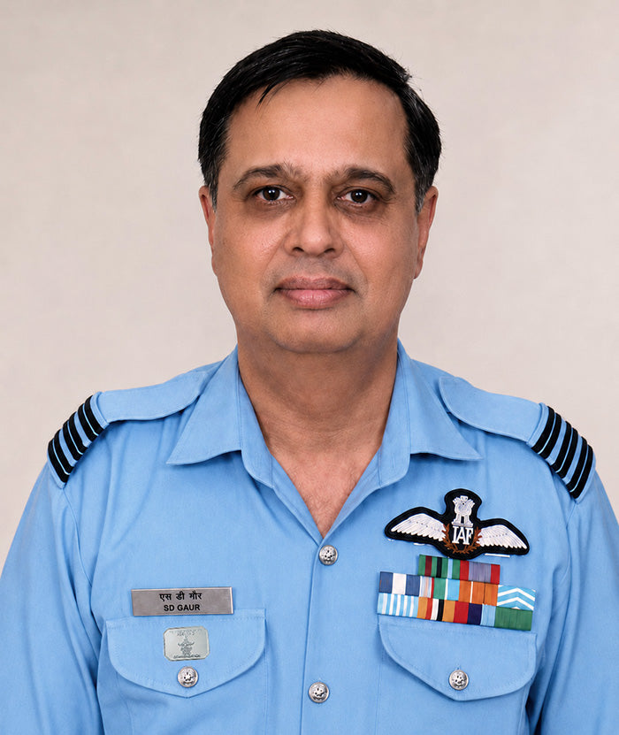 A profile picture of Wing Commander Sharad Dominic Gaur in uniform, an Indian Air Force veteran and founder of Steel Salute