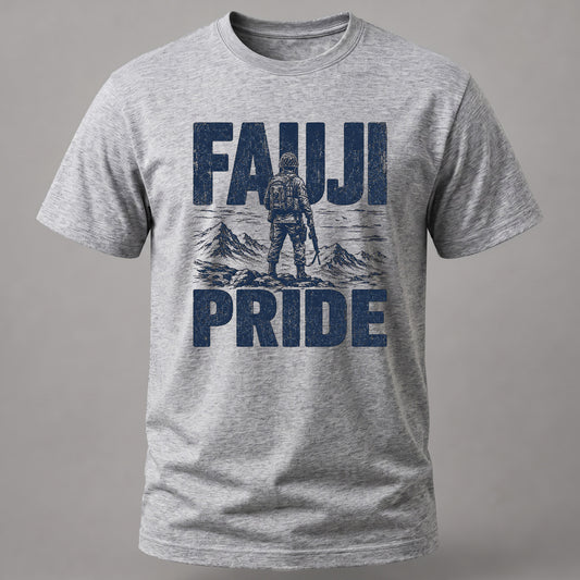 fauji pride Grey Melange